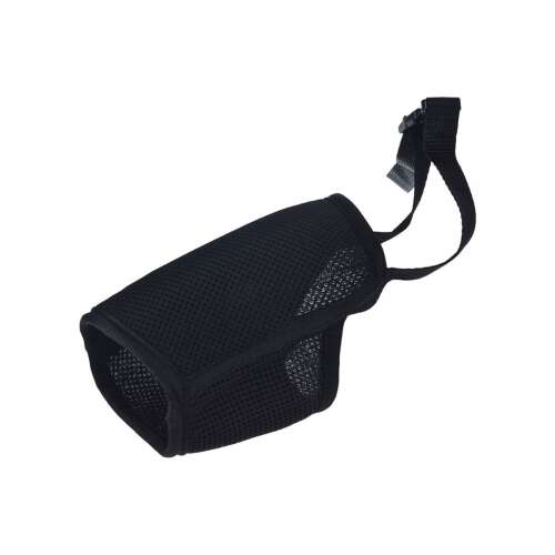 Black mesh dog muzzle, size S, 11.5 cm, Dogs Collection