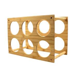 Bamboo wine rack for 6 bottles, 35x24x18.5 cm - Excellent Houseware