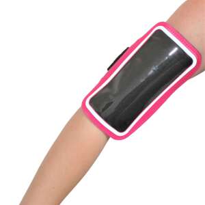 Pink XQ Max smartphone armband for running and fitness worn on arm - XQ Max