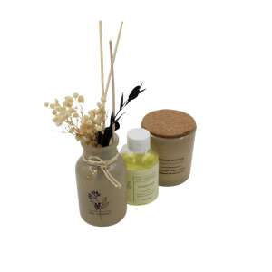 Orange Blossom Home Fragrance Set mit Diffusor, Schilfdiffusor und Kerze - Lufterfrischer
