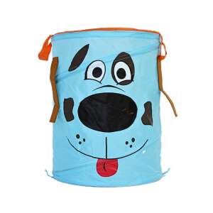 Blue and black dog face toy storage basket, 45 cm tall, 35 cm diameter - Toy Storage Boxes & Bag