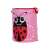 Pink ladybug storage basket, 45 cm tall, perfect for toys, books, or laundry