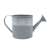 Grey metal watering can with a handle, 13x25cm