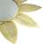 Gold leaf decorative mirror, 55 cm, close-up of the top part of the mirror