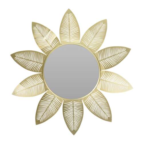 Oglinzi decorative cu frunze aurii, 55 cm, vedere completă a oglinzii