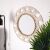 Round Woven Frame Mirror White 55cm 105967917