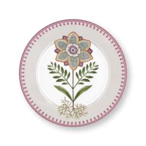 Порцеланова чиния PIP Studio Lily & Lotus Off White, 21cm, флорален дизайн - Pip Studio