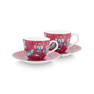 Sada 2 šálok s podšálkami Flower Festival 280ml 131509526