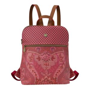 Pip Studio Kyoto Festival Dark Pink Backpack front view - Pip Studio