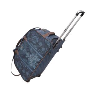 Pip Studio Kyoto Festival Indigo Blue Rolling Travel Bag with Telescopic Handle - Pip Studio