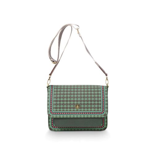 Pip Studio Lóhere Kollektion grüne Umhängetasche mit verstellbarem Riemen