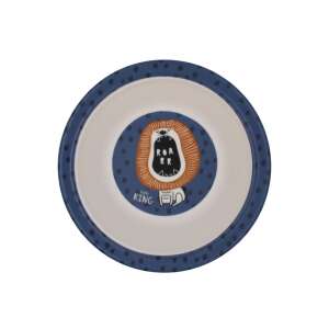Lion design party bowl, 400 ml, blue with white dots, perfect for kids parties - Kids' Plate