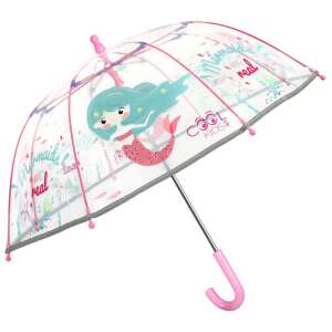 Perletti CoolKids 60cm clear umbrella with mermaid design - Children's Umbrella