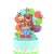 Magic Pop-Ups Zoo 3D pop-up card with a birthday cake, bear, balloons, and animals