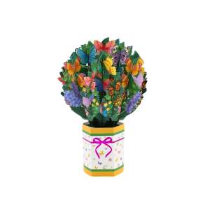 Magic Pop-Ups buchet de fluturi carte pop-up 3D - Felicitări, invitații