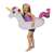 Child using Intex inflatable unicorn ring float in the pool