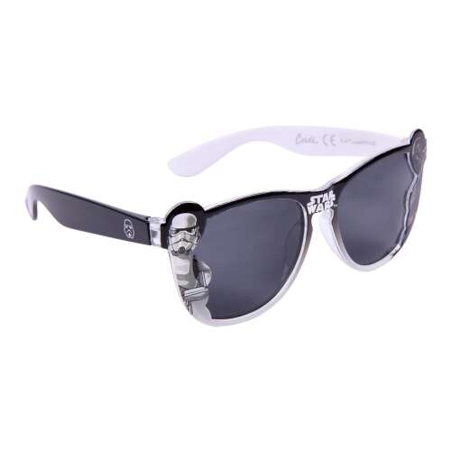Ochelari de soare pentru copii Star Wars Stormtrooper, ramă alb-negru cu imagine Stormtrooper, 100% protecție UV