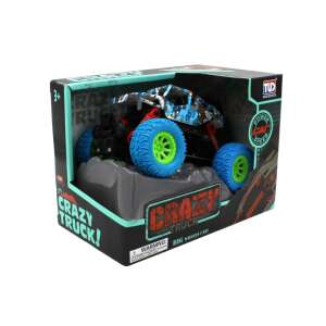 Camion crazy albastru pull back 15cm