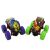 Dinoszaurusz Monster Trucks set, front angled view of two toy cars with dinosaur design