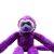 Close-up of Purple Plush Monkey Toy face, 57 cm