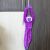 Purple Plush Monkey Toy hanging on a door, 57 cm