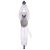 Full body shot of a white plush Sifaka lemur toy with velcro hands