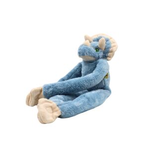 Blue plush Triceratops toy sitting down - Nonbrand Plush Toy