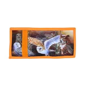 Orange owl kids wallet with velcro closure - Kids' Wallet
