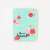Floral notebook with 'You are Special' inscription, turquoise with white dots and red roses