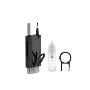 Set de curățare multifuncțional Trendmark 8 în 1, negru, pentru telefon, laptop și alte dispozitive electronice - Produse de curățare pentru calculatoare