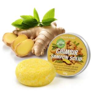 Ginger solid shampoo for hair growth, organic, natural, Nova Kiss - Shampoo