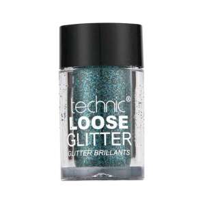 Technic Loose Glitter, Sarasota Shore, teal blue glitter for eyes, face, and body - Eyeshadow