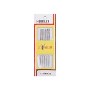 5 darabos hosszú kézi varrótű készlet, 90 mm, Crystal Salida márkájú - Kézi varrótű