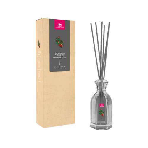 Cristalinas Sandalwood and Cedarwood Room Diffuser, 90ml, 12 weeks, 0% alcohol