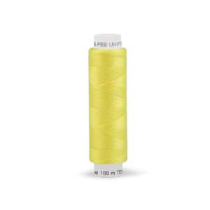 Unipoly 100m yellow polyester thread spool - Art & Craft