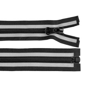 Chrysalis reflective zipper, black, 75 cm, No. 5 - Art & Craft