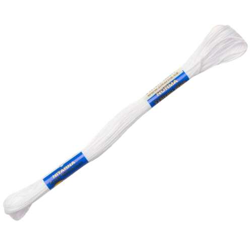 Mouline NITARNA hímzőcérna, 8 méter, fehér