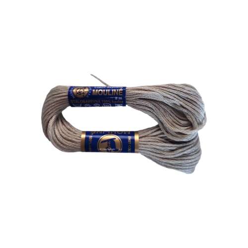 Mouline hímzőcérna, 8 méter, bézs mandula színű