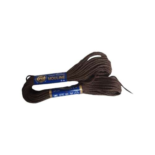 Mouline hímzőcérna, barna Friar, 8 méter