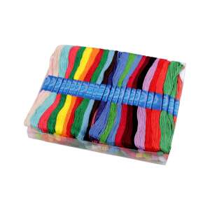 100 db Mouline típusú hímzőcérna készlet, multicolor, 2,6 g, 0,8 mm - Fonal