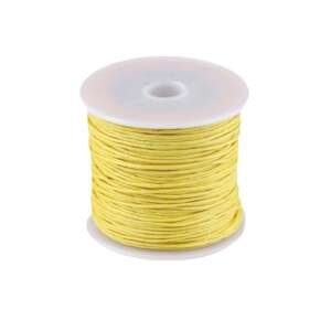 Chrysalis 1 mm waxed cotton cord, yellow, 20 m spool - Monofilament Line