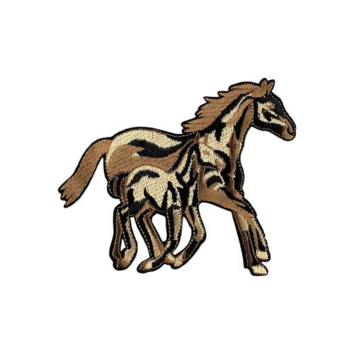 Chrysalis termoadhéziós hímzett felhordás, lovak, 100 x 122 mm