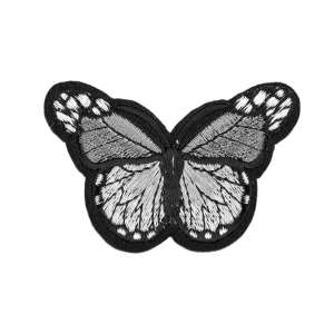 Chrysalis vasalható matrica, szürke pillangó, 48 x 70 mm - Vasalható matrica