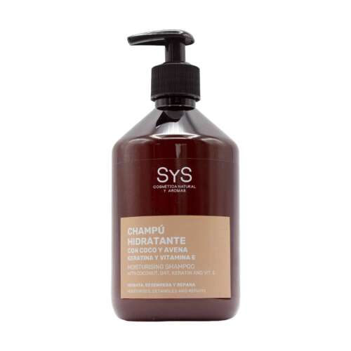 SYS Moisturizing Shampoo with Coconut and Oat, Keratin and Vitamin E, 500 ml