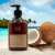 SYS Moisturizing Shampoo with Coconut and Oat, Keratin and Vitamin E, 500 ml bottle, coconut and beach background