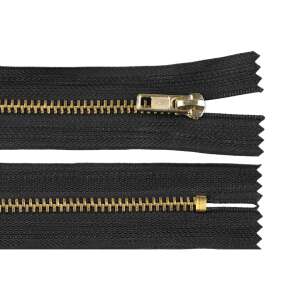 Chrysalis 10 cm-es nem eltávolítható fém cipzár, fekete - Művészet & Hobbi