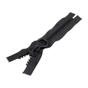 Black non-separable zipper, 25 cm long, Chrysalis brand - Zipper
