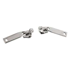 2 pack silver metal zipper sliders for 7 mm coil zippers - Art & Craft