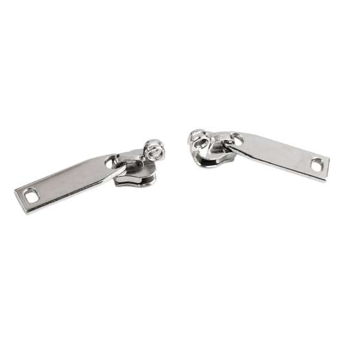 2 pack silver metal zipper sliders for 7 mm coil zippers