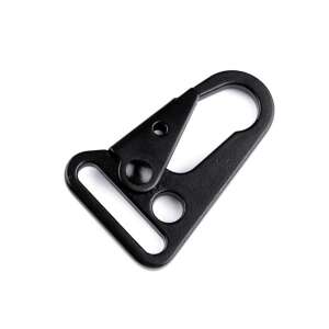 Black metal carabiner for bags, 31 x 49 mm - Carabiner
